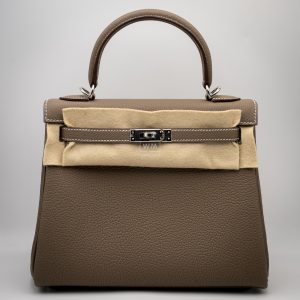 Bolso Hermes Kelly 25 Togo Etoupe Nuevo a Estrenar 2025