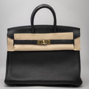 Bolso Hermes Birkin 25 Togo Negro Nuevo a Estrenar 2017