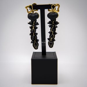 Pendientes Lazo Oro 18K y Soutache