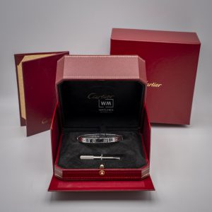 Pulsera Cartier Hombre Talla 18 Oro Blanco