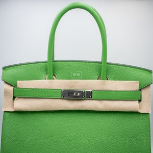 Bolso Hermes Birkin 30 Veau Togo Vert Yucca 03/2026 Nuevo a Estrenar