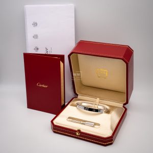 Pulsera Cartier Hombre Talla 18 Oro Blanco 07/2016 Usada