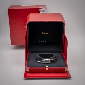 Pulsera Cartier Juste un Clou Talla 17 Oro Blanco 2026 Nueva a Estrenar