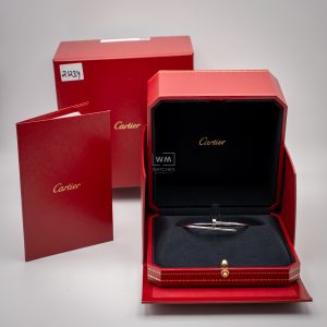 Pulsera Cartier Juste Un Clou Oro Blanco Talla Pequeña 06/2026 Nueva a Estrenar