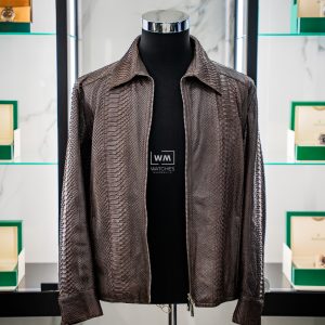 Chaqueta Loewe Piel de Serpiente Marrón Nueva a Estrenar