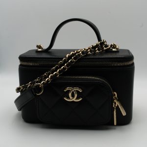 Bolso Chanel Vanity Case Piel Negra 04/2025 Buen Estado